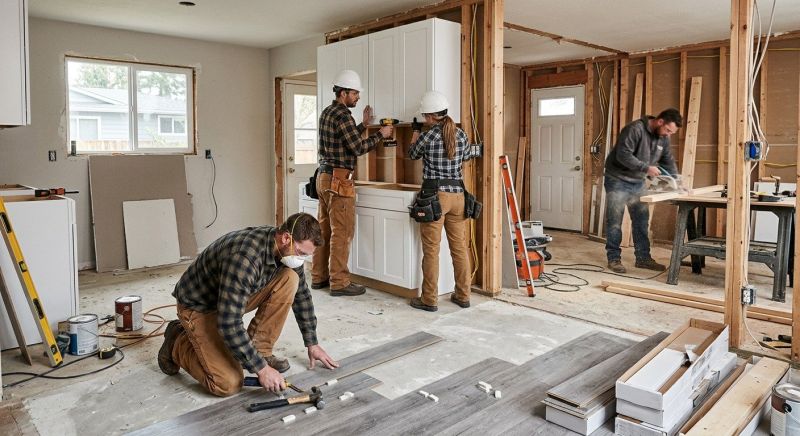 Living Room Renovation in Denver County, CO