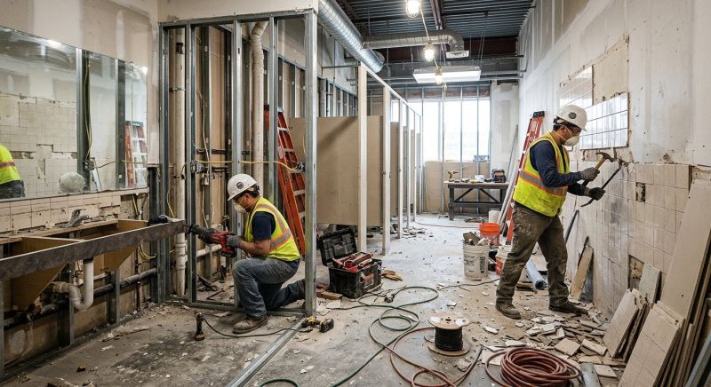Office Restroom Renovation in Charleston, SC